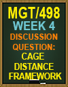 MGT/498 Week 4 CAGE Distrance Framework Discussion Question